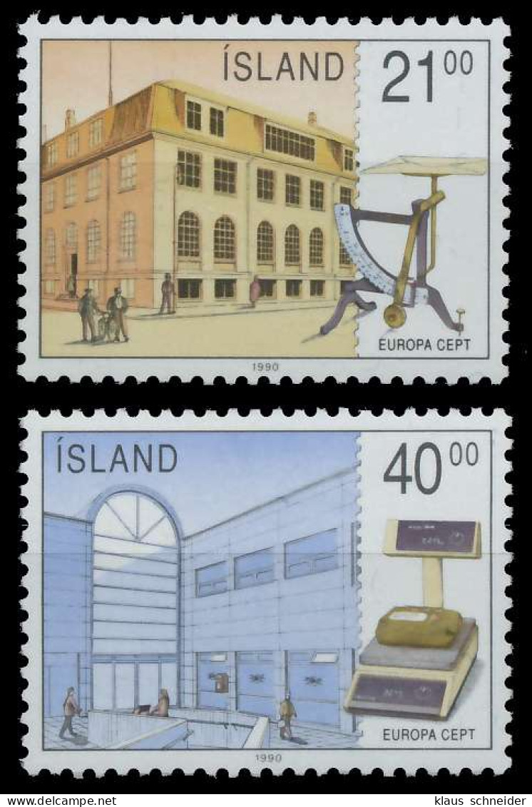 ISLAND 1990 Nr 726-727 Postfrisch X5CF502 - Unused Stamps