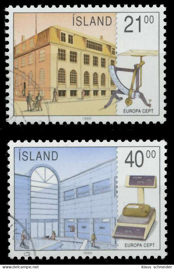 ISLAND 1990 Nr 726-727 Gestempelt X5CF4F6 - Used Stamps