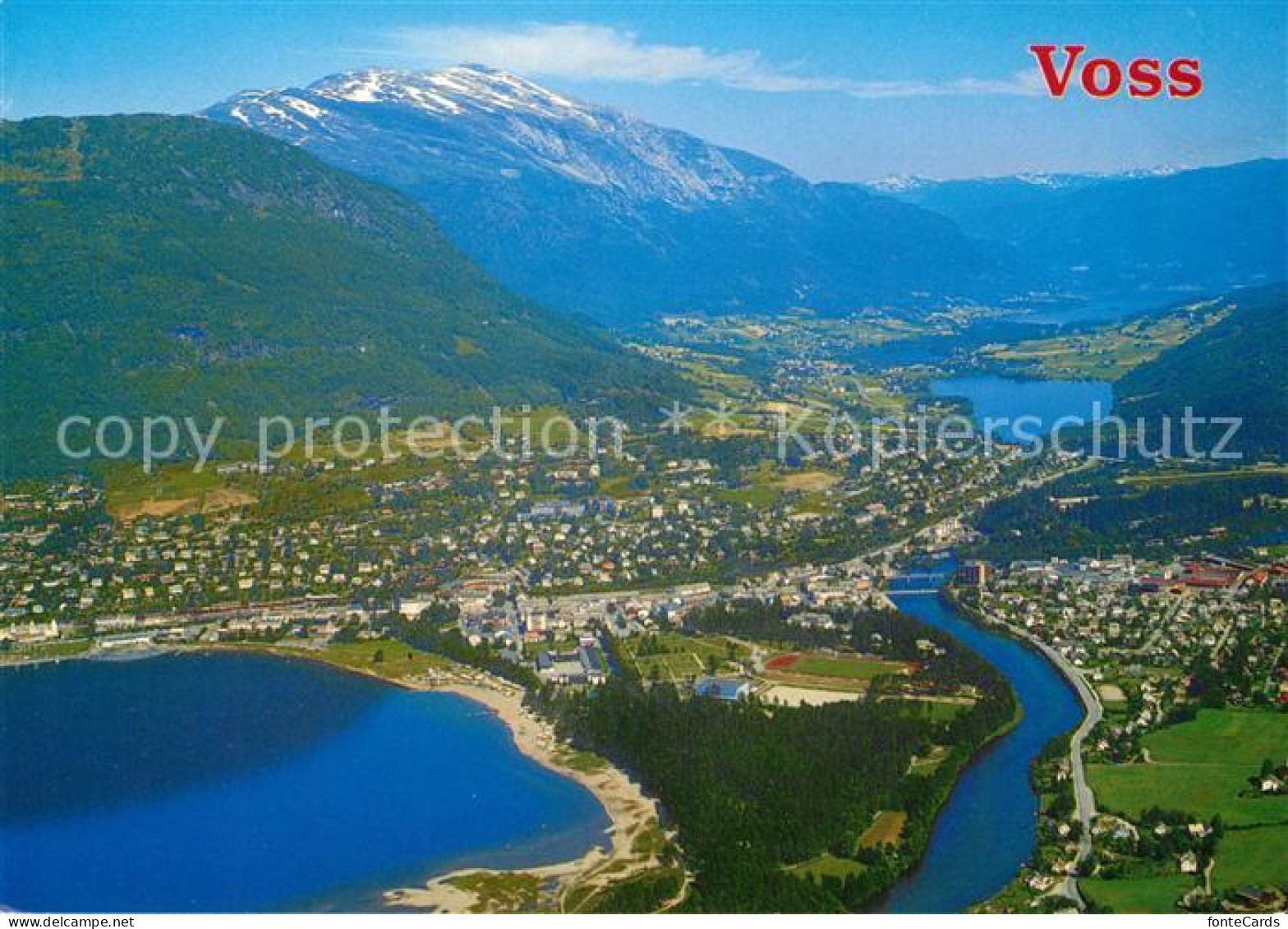 73082220 Voss Hordaland Fliegeraufnahme Aalesund - Norway