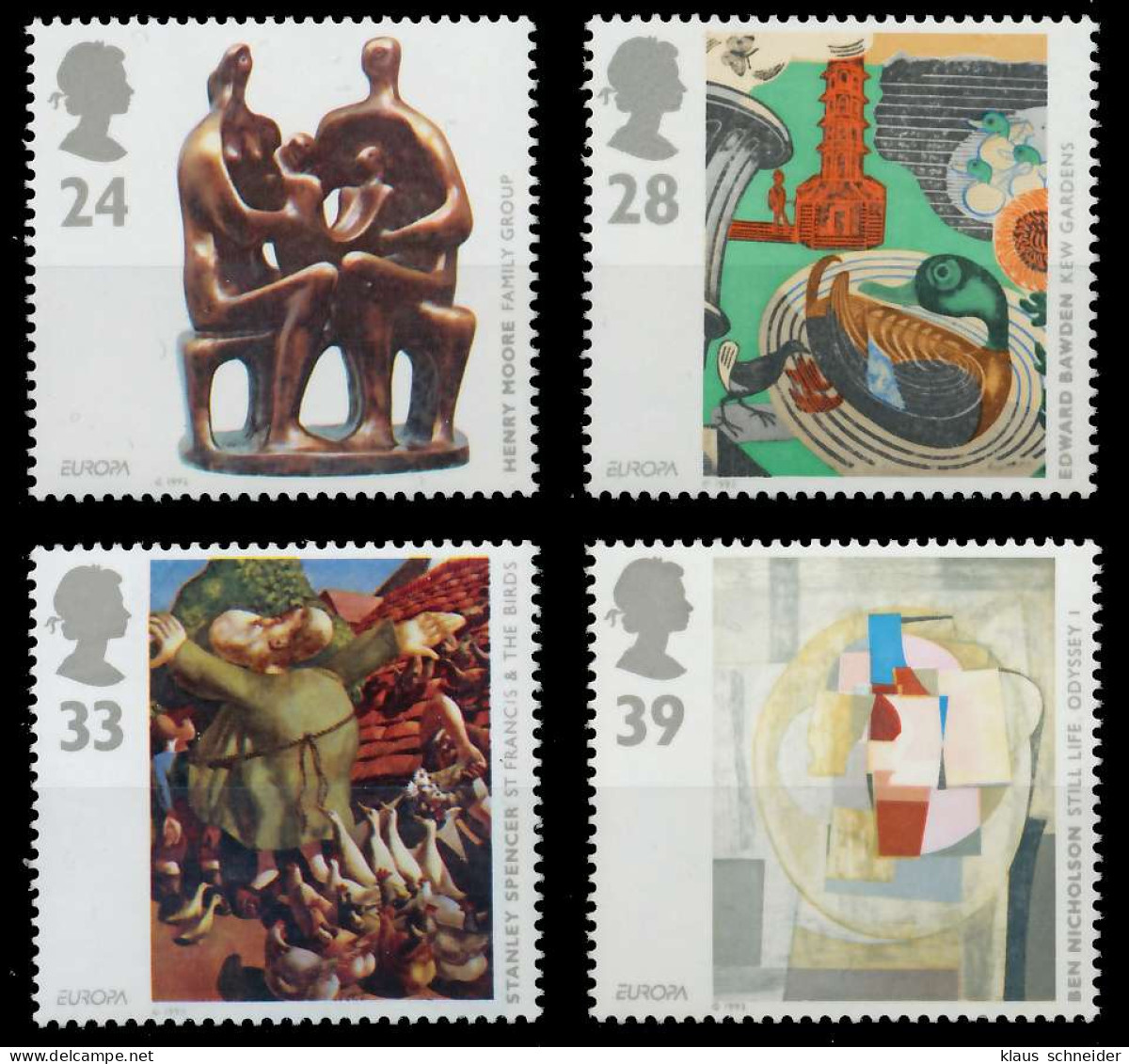 GROSSBRITANNIEN 1993 Nr 1451-1454 Postfrisch S9FB60A - Unused Stamps