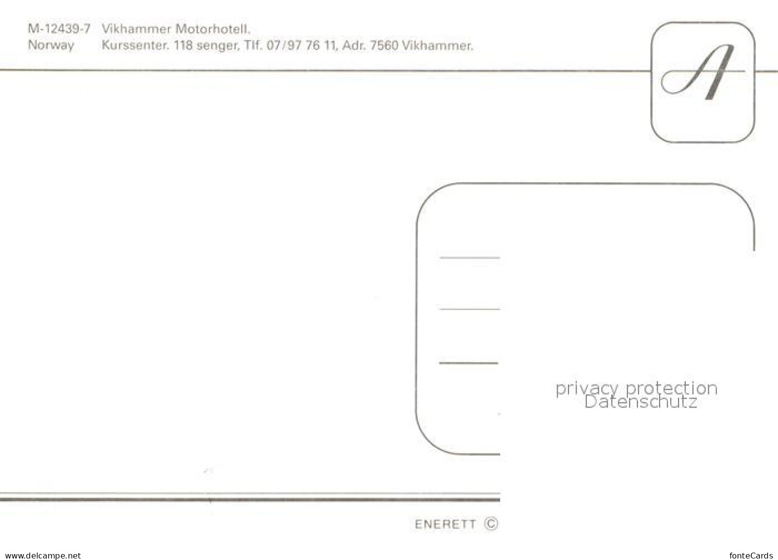 73081876 Vikhammer Motor-Hotell Norwegen - Norway