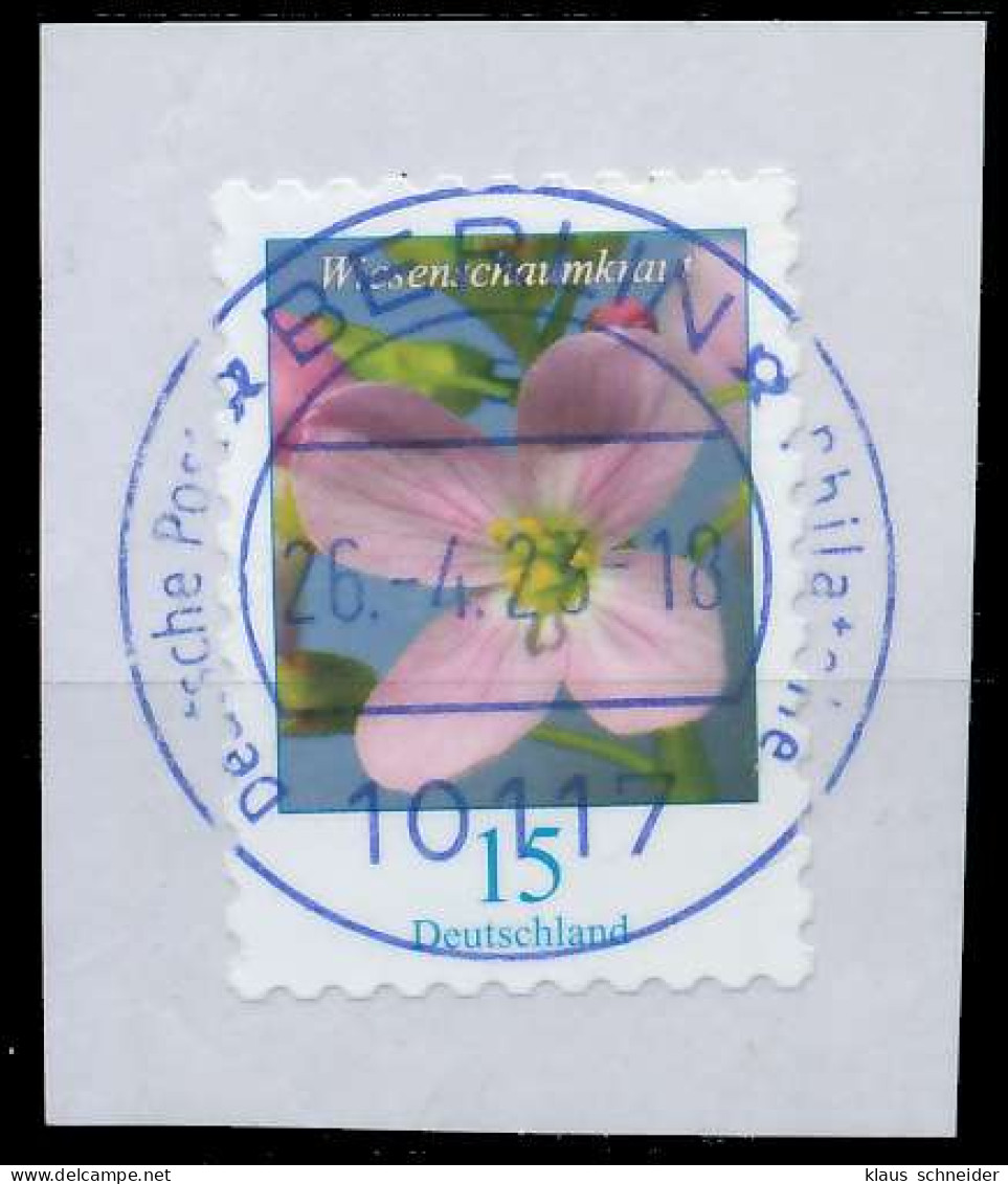 BRD BUND DS BLUMEN Nr 3431 Zentrisch Gestempelt Briefstück X5EF41E - Oblitérés