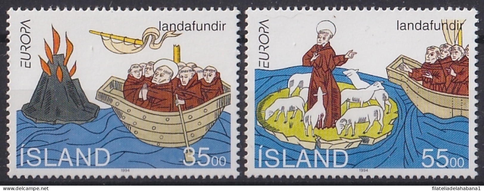 F-EX49875 ICELAND ISLAND MNH 1994 EUROPA SHIP ST. BRENDAN BARCOS.  - Schiffe