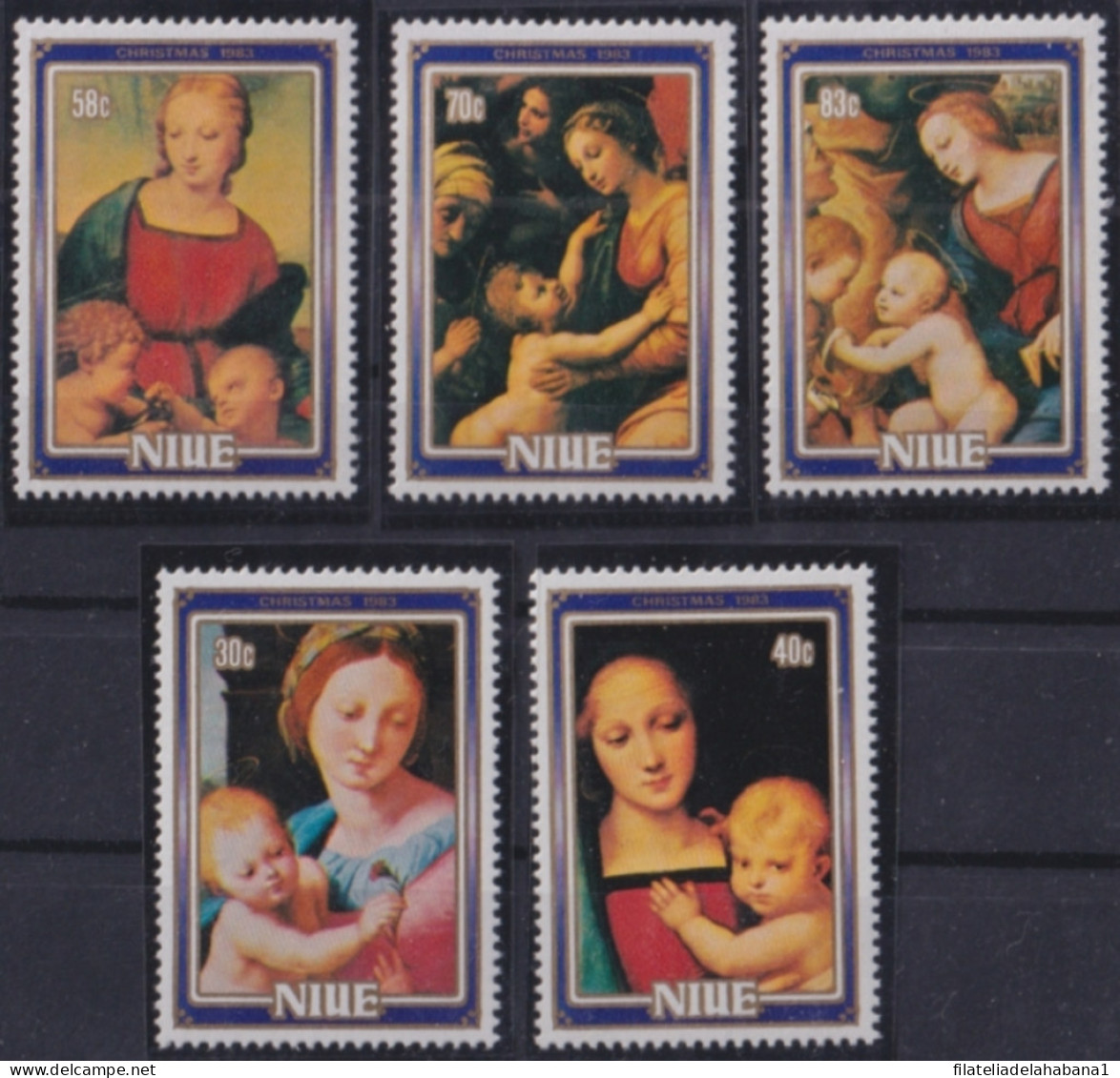 F-EX49883 NIUE MNH 1983 CHRISTMAS NAVIDAD RAPHAEL PAINTING ART.   - Religion