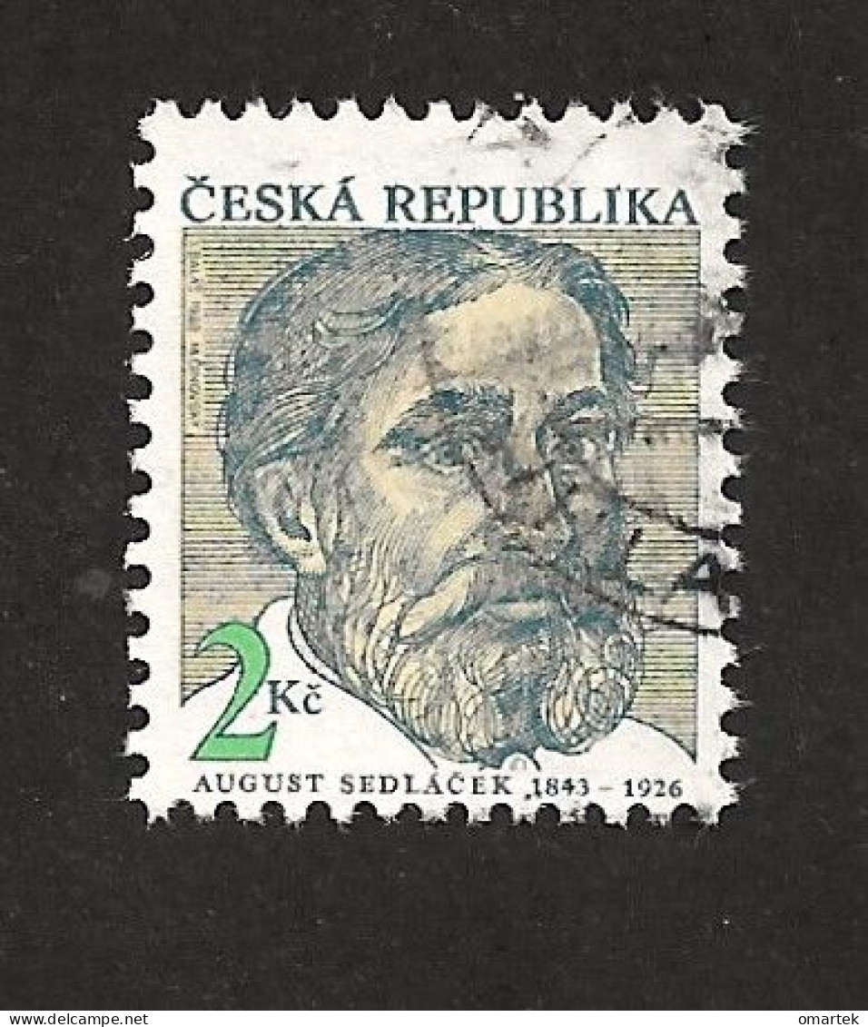 Czech Republic 1993 ⊙ Mi 21 Sc 2902 Persönlichkeiten August Sedlacek 1843-1926, Tschechische Republik - Usados