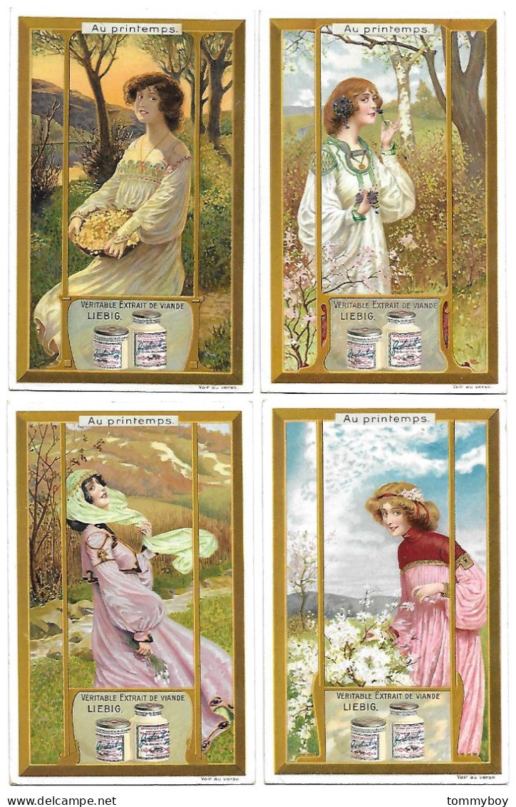 S 907, Liebig 6 Cards, Au Printemps ( Ref B24) - Liebig