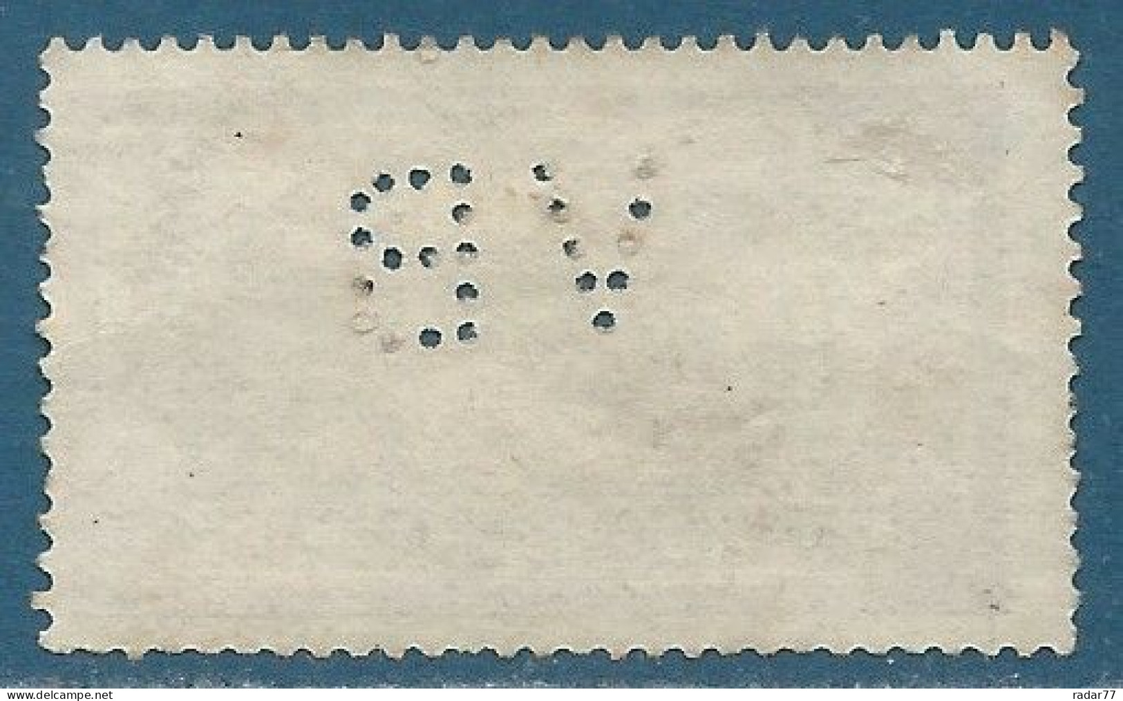 N°121 Merson 1F Perforé VB = Banque Varin Bernier (à Bar Le Duc) Oblitéré - Used Stamps