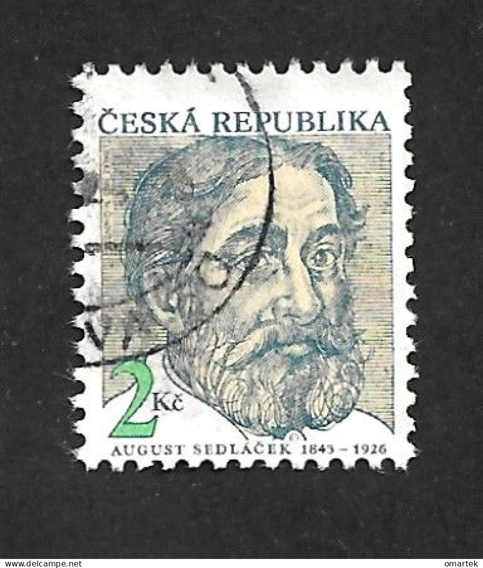 Czech Republic 1993 ⊙ Mi 21 Sc 2902 Persönlichkeiten August Sedlacek 1843-1926, Tschechische Republik C2 - Gebraucht