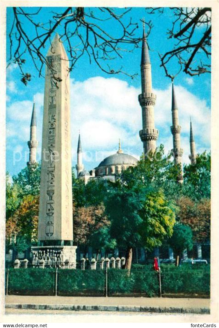 73073758 Istanbul Constantinopel Obelisk Und Minarette Der Blauen Moschee Istanb - Turchia