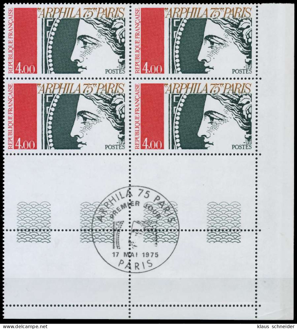 FRANKREICH 1975 Nr 1919L Postfrisch VIERERBLOCK X61EDC2 - Ongebruikt