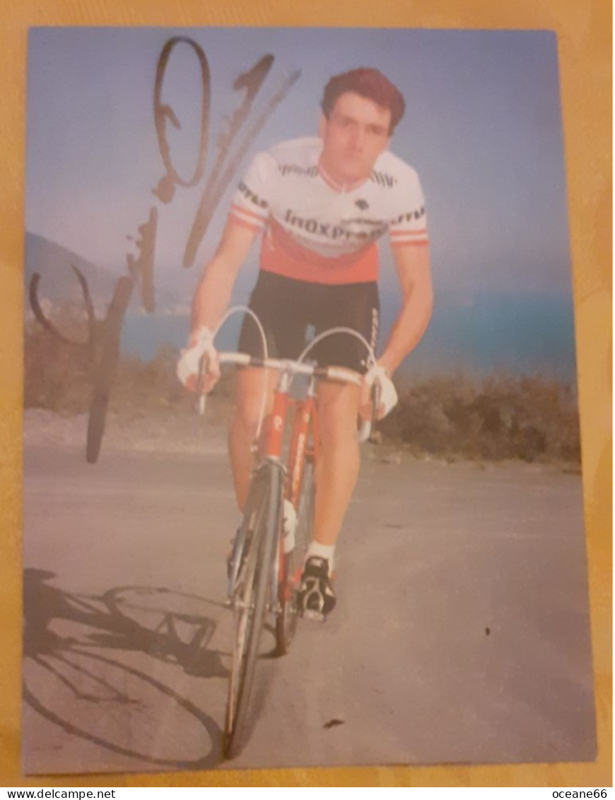 Autographe Giorgio Aiardi Inoxpran 1983 - Cycling