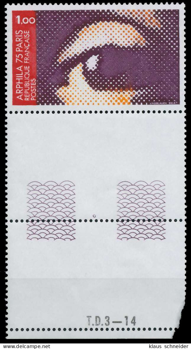 FRANKREICH 1975 Nr 1910Lu Postfrisch SENKR PAAR X61EEEA - Unused Stamps