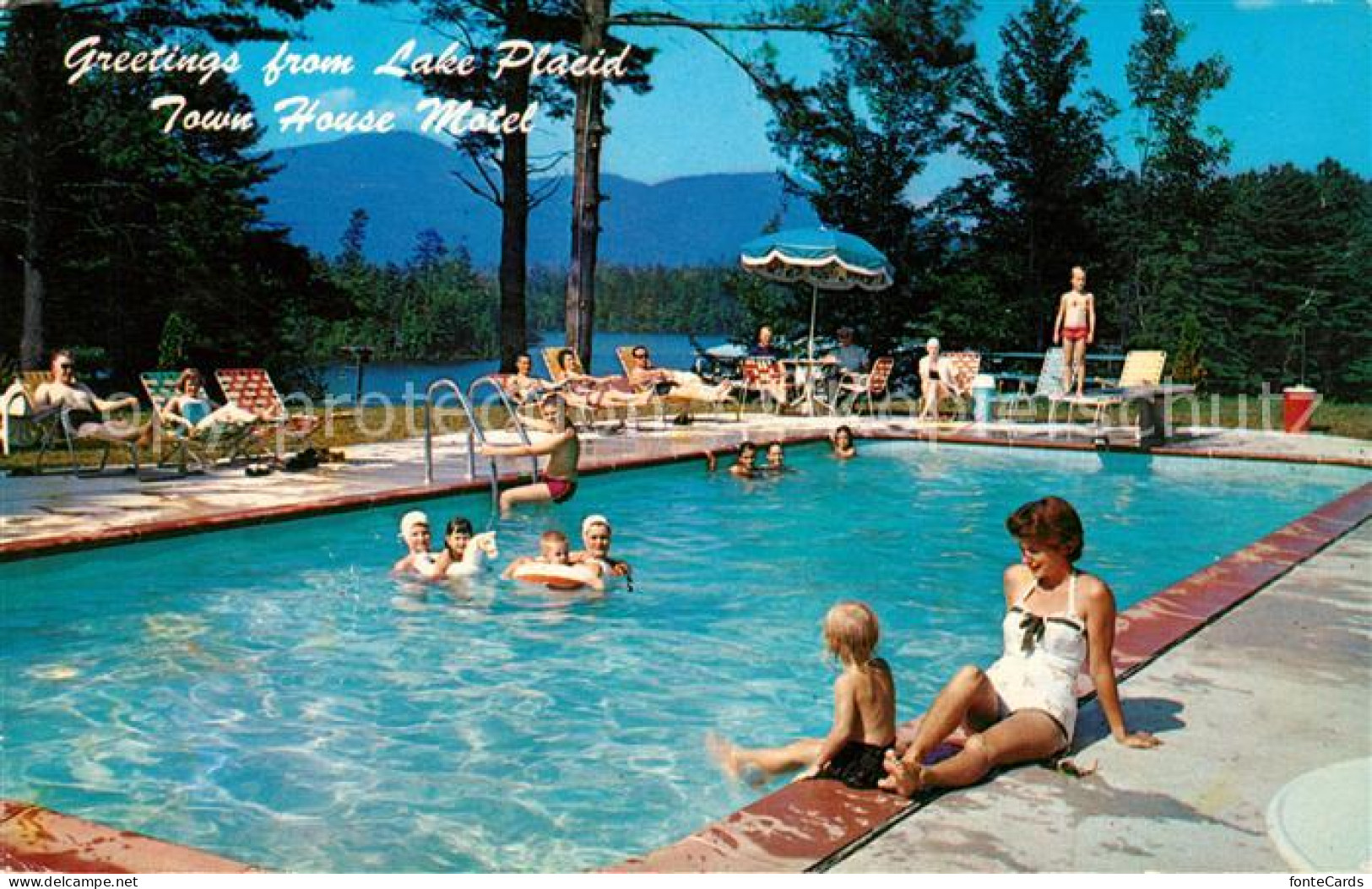 73071850 Lake_Placid_New_York Bill Hoveys Town House Motel Swimming Pool - Otros & Sin Clasificación