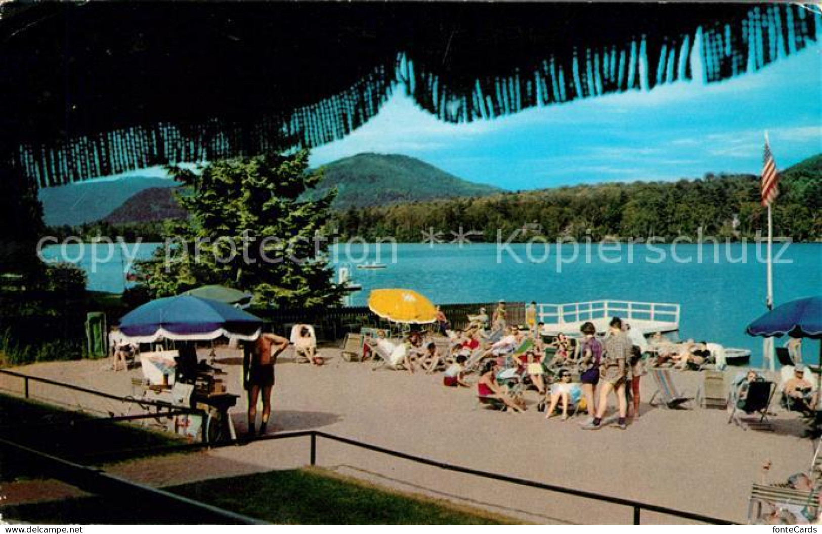 73071836 Lake_Placid_New_York Restaurant Terrasse Marcy Beach - Otros & Sin Clasificación