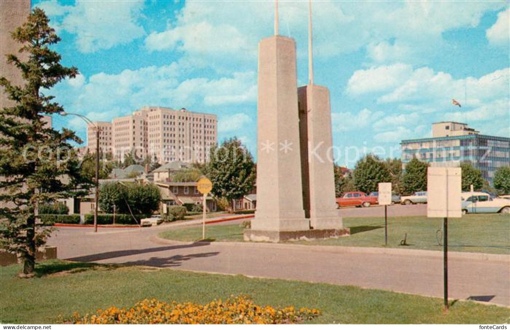 73071788 Edmonton Alberta Federal And Telephone Buildings From Parliament Buildi - Sin Clasificación