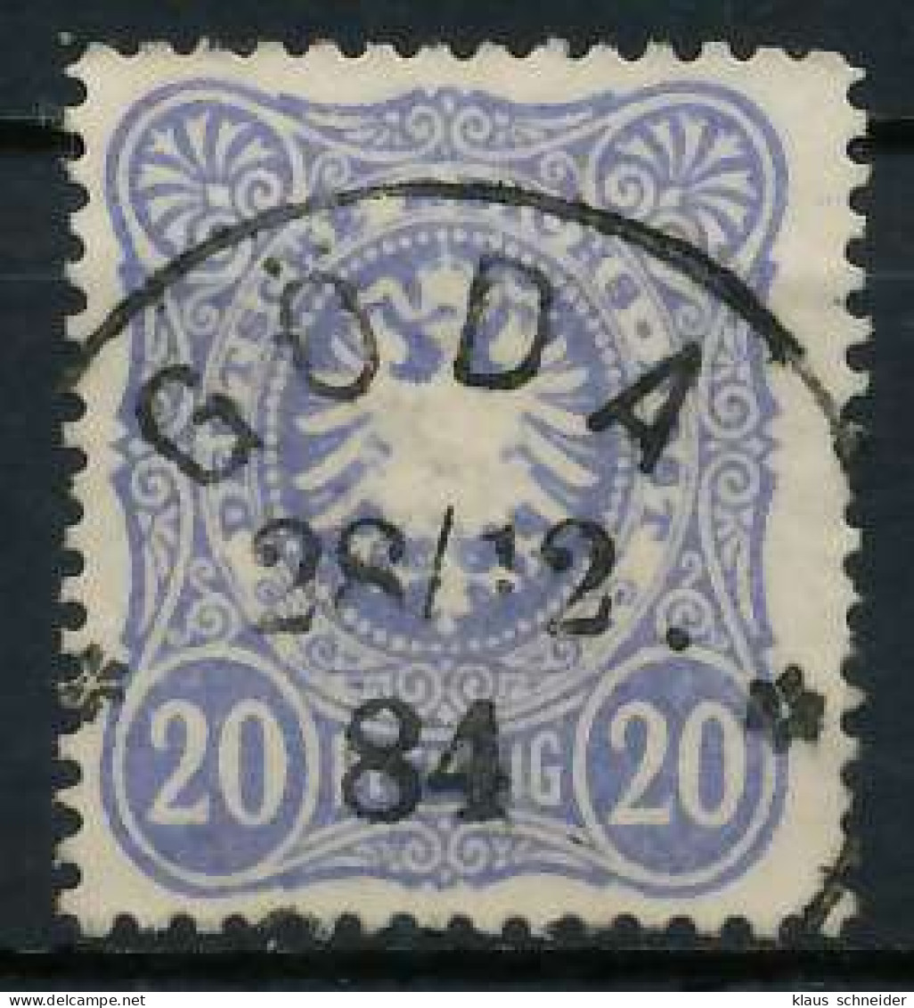DEUTSCHES REICH 1880 88 ADLER Nr 42Ib Gestempelt Gepr. X63B68E - Used Stamps