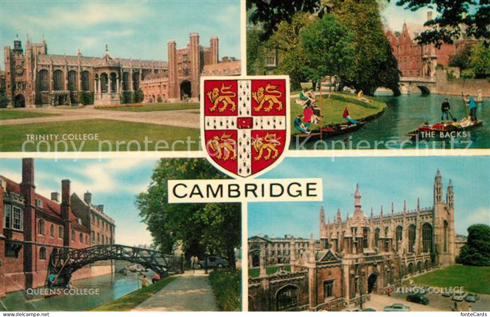 73068522 Cambridge Cambridgeshire Backs Kings College Queens College Trinity Col - Altri & Non Classificati