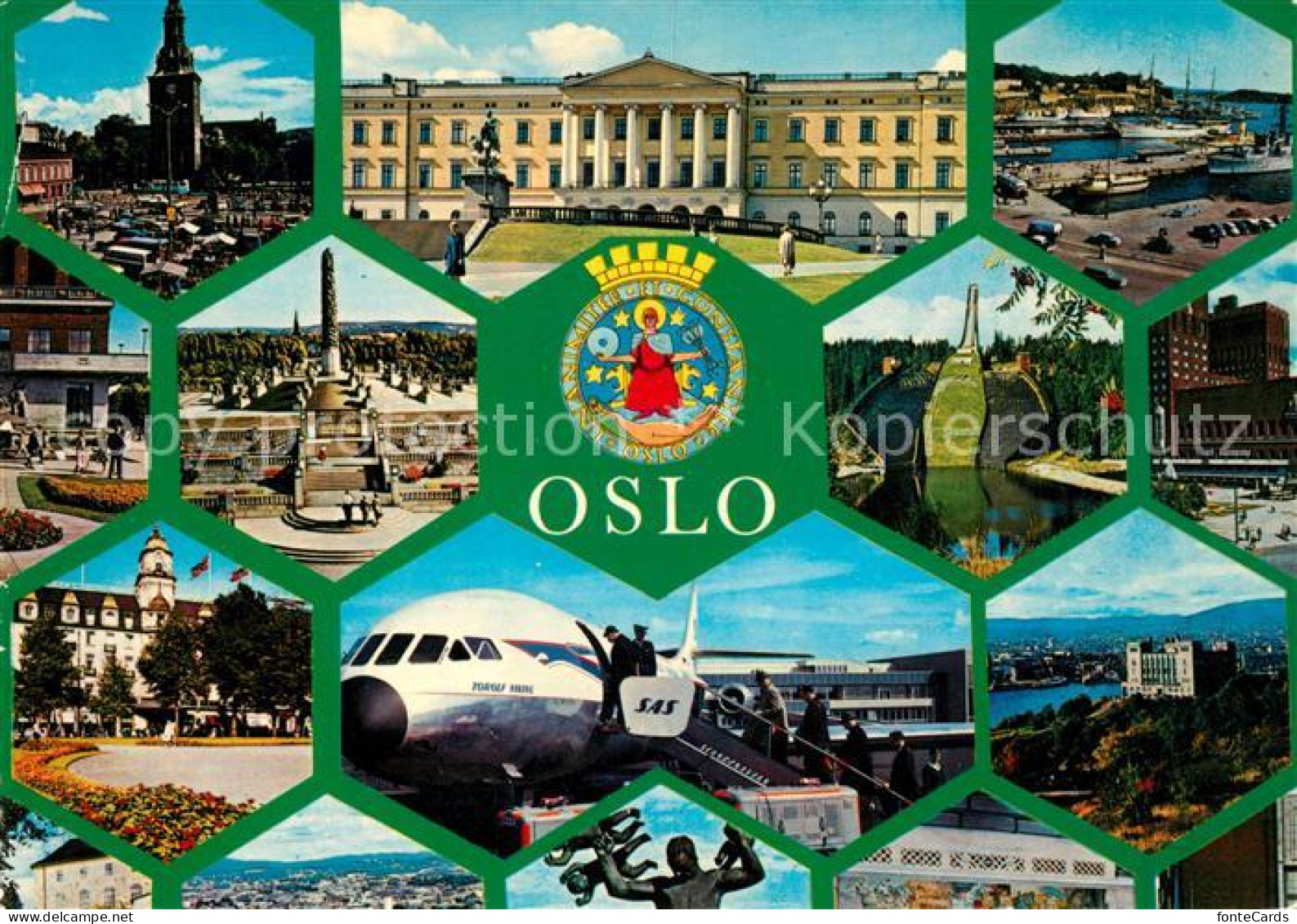 73067260 Oslo Norwegen Orts Und Teilansichten Kirchen Hafen Schloss Sprungschanz - Norwegen