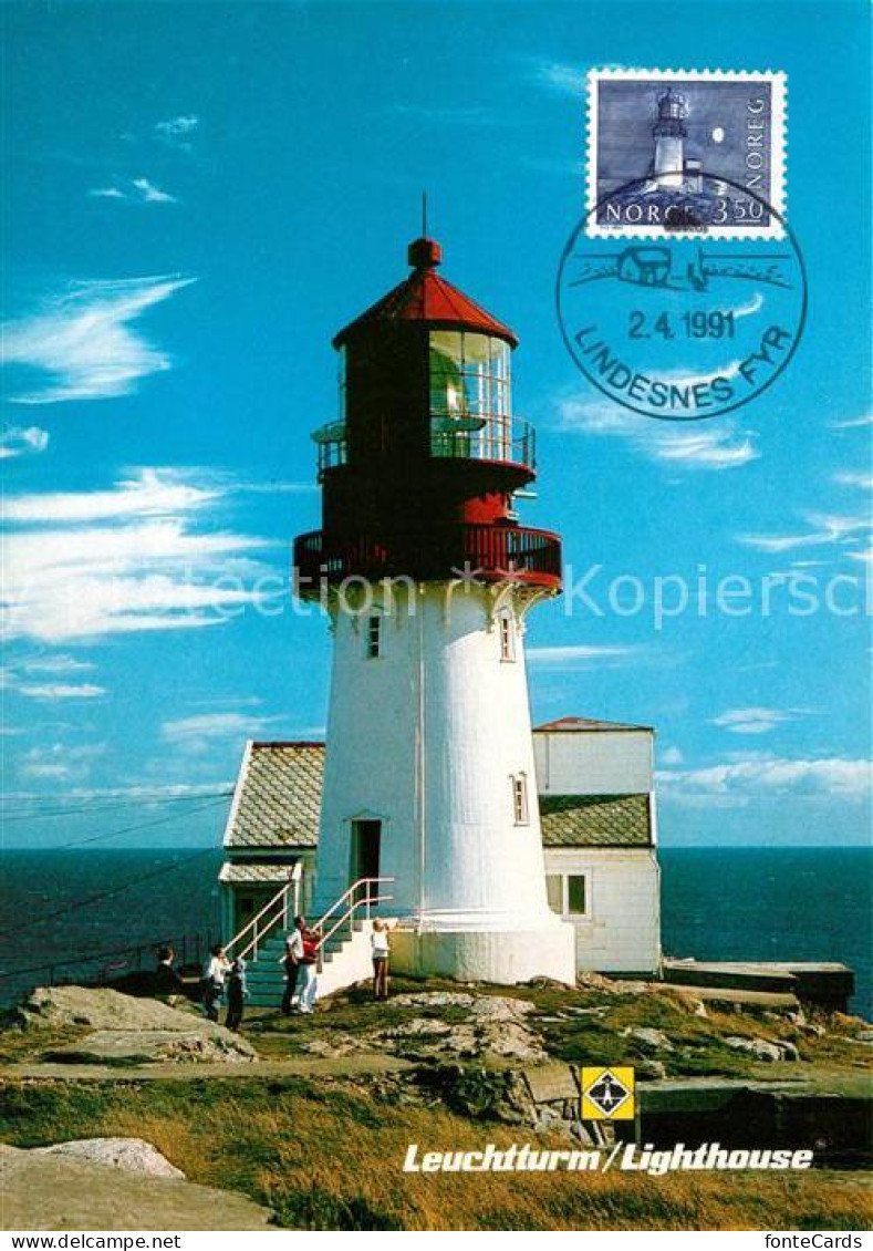 73067252 Norwegen Norge Leuchtturm Suedspitze Norwegen Norge - Norway