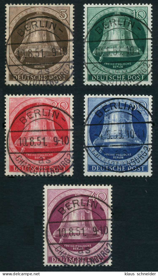 BERLIN 1951 Nr 75-79 Zentrisch Gestempelt X642126 - Used Stamps