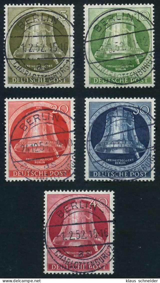 BERLIN 1951 Nr 82-86 Zentrisch Gestempelt X642136 - Used Stamps