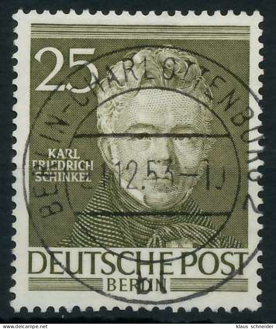 BERLIN 1952 Nr 98 Zentrisch Gestempelt X642142 - Oblitérés