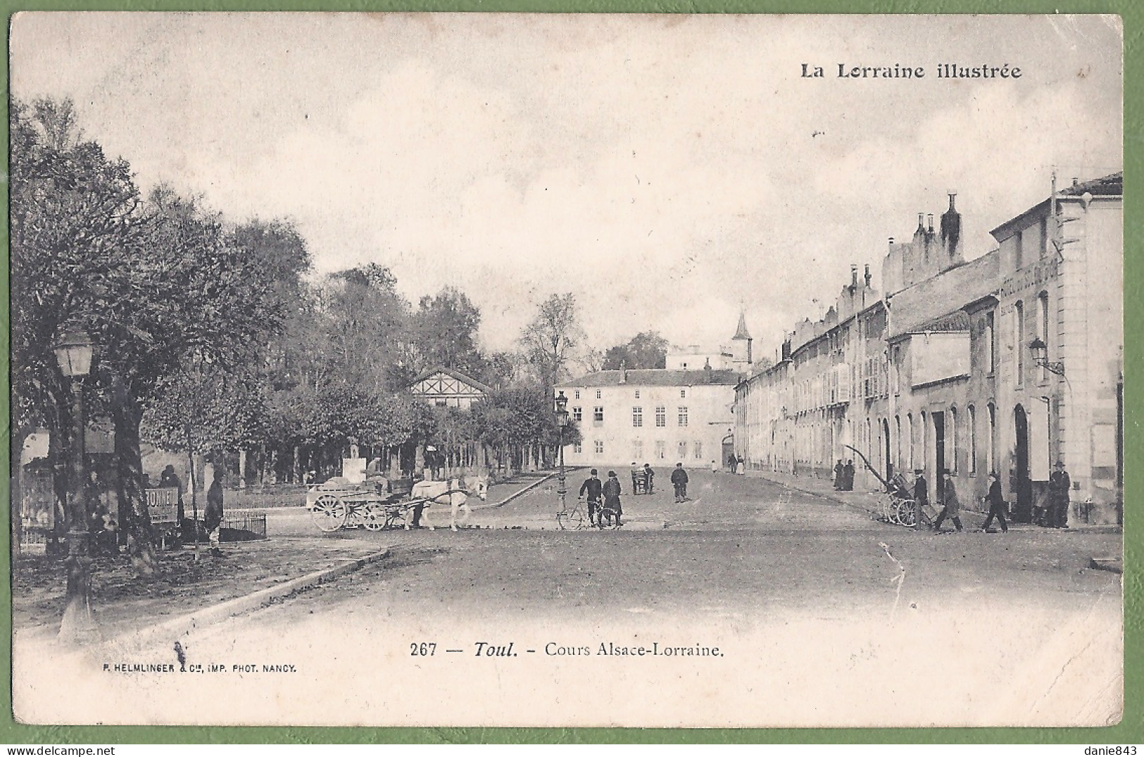 CPA  - MEURTHE ET MOSELLE - TOUL - COURS ALSACE LORRAINE - Animation Au Second Plan, Attelage - Toul