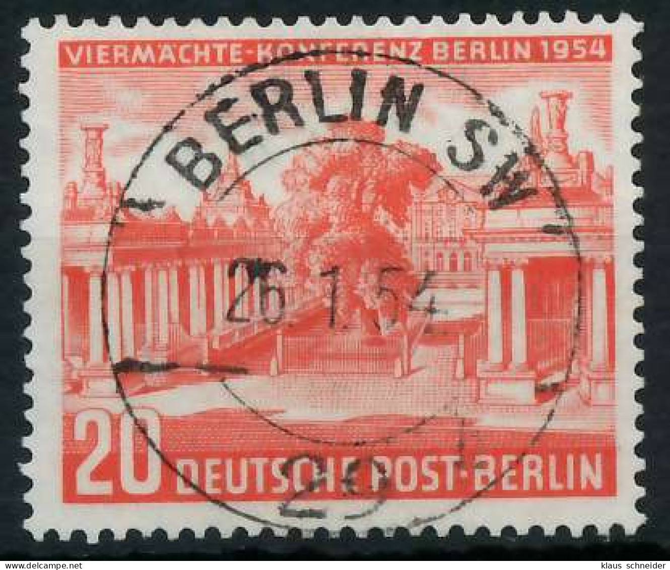 BERLIN 1954 Nr 116 Zentrisch Gestempelt X642182 - Oblitérés