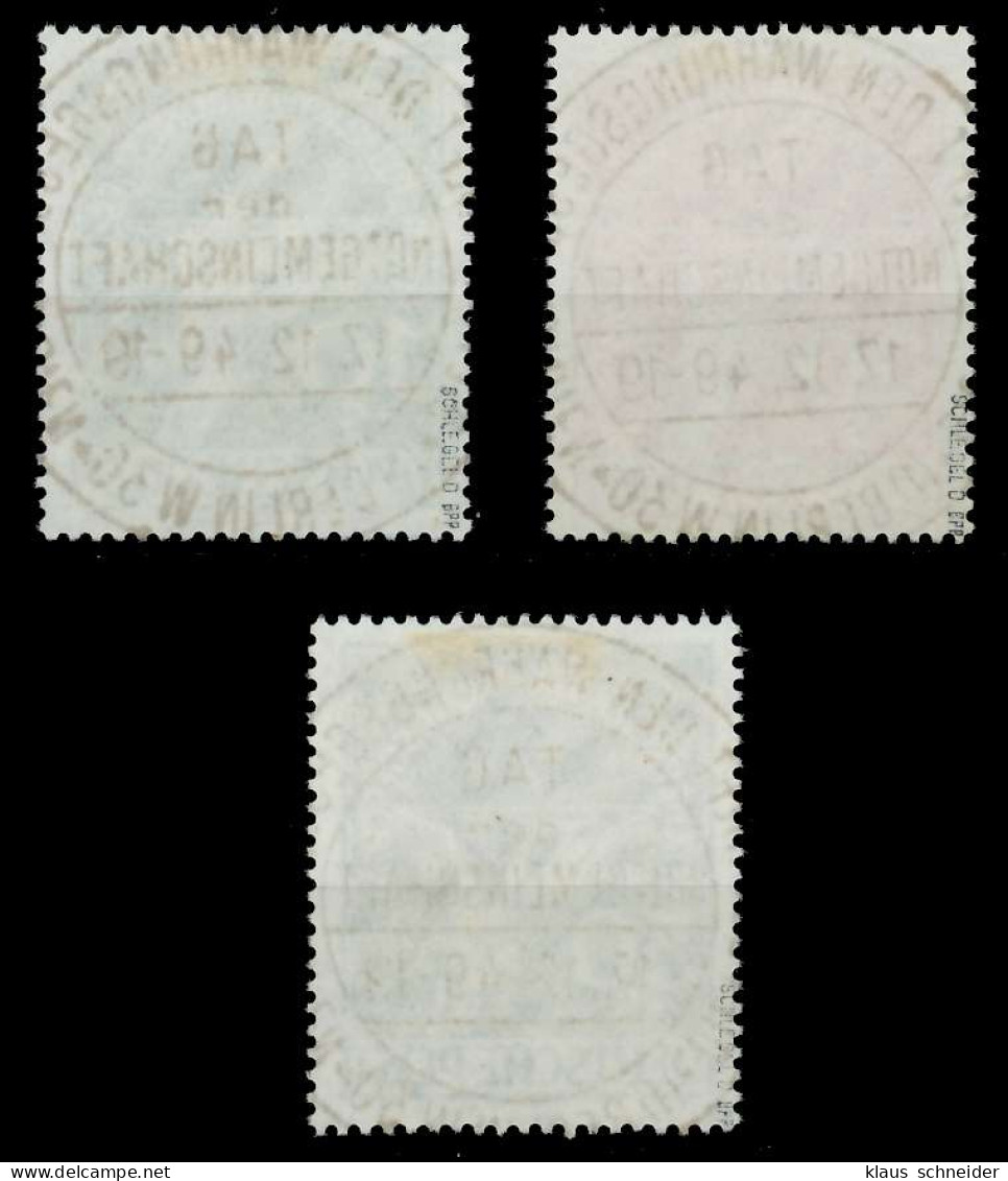 BERLIN 1949 Nr 68-70 Zentrisch Gestempelt Gepr. X642282 - Used Stamps