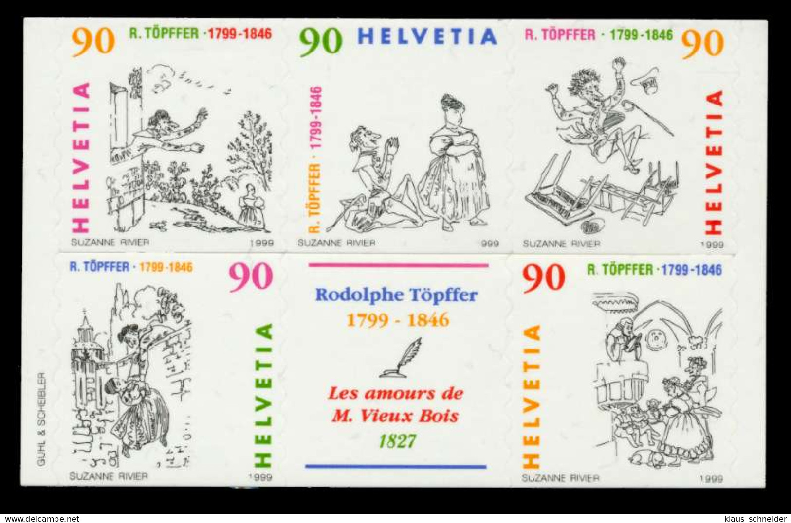 SCHWEIZ 1999 Nr 1675-1679 Postfrisch HB S2A5DEE - Unused Stamps