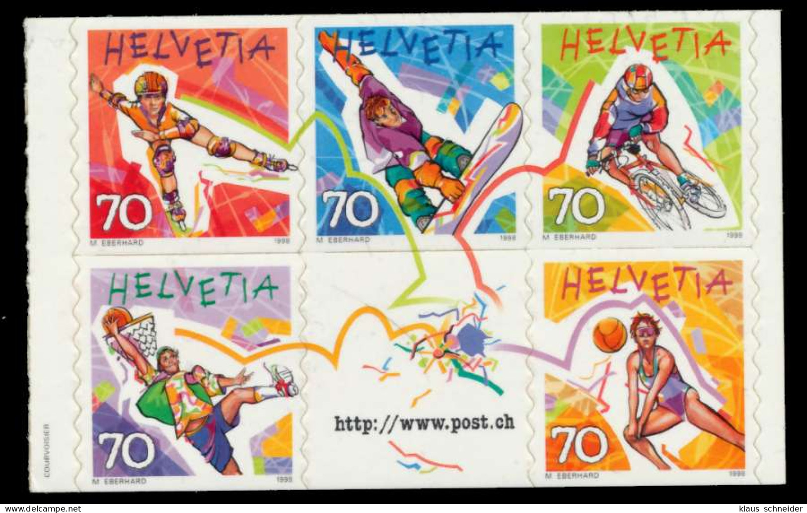 SCHWEIZ 1998 Nr 1658-1662 Postfrisch HB S2A5E8A - Unused Stamps