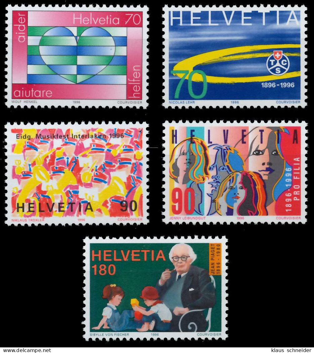 SCHWEIZ 1996 Nr 1571-1575 Postfrisch S2A5E9A - Neufs