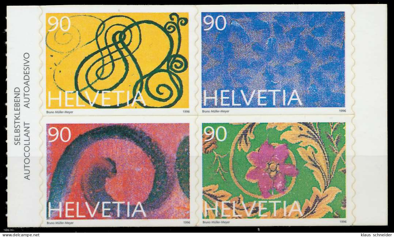 SCHWEIZ 1996 Nr 1589-1592 Postfrisch HB X668E92 - Unused Stamps