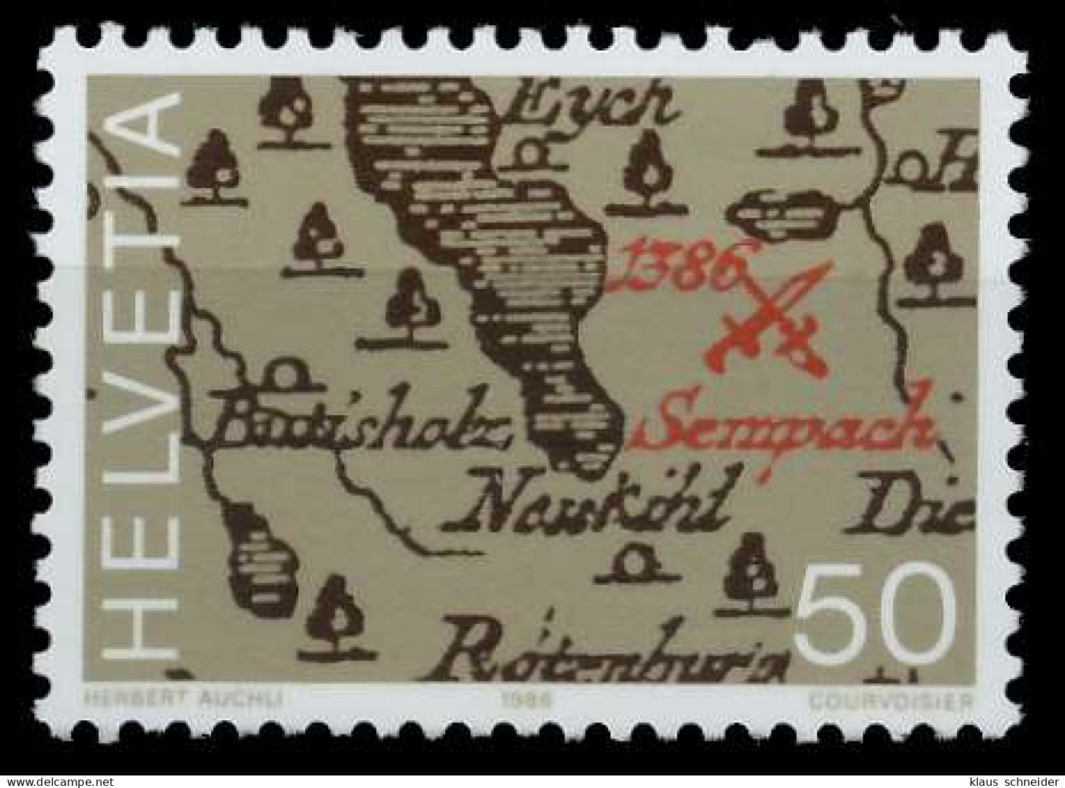 SCHWEIZ 1986 Nr 1309 Postfrisch X66EA72 - Nuevos