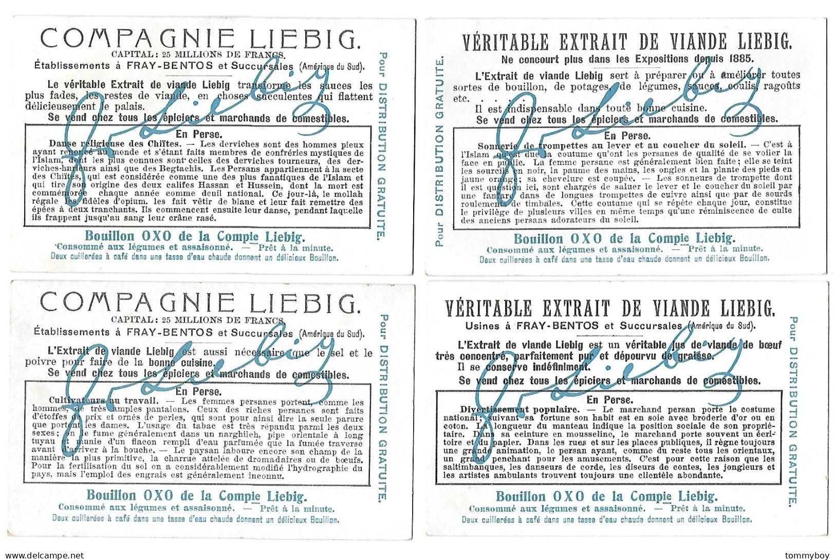 S 905, Liebig 6 Cards, En Perse ( Ref B24) - Liebig
