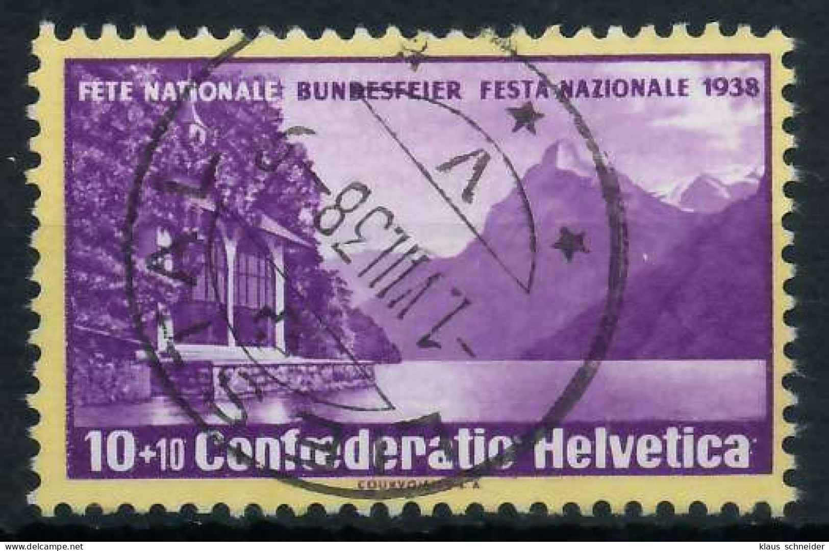 SCHWEIZ PRO PATRIA Nr 326y Zentrisch Gestempelt X6AA386 - Used Stamps