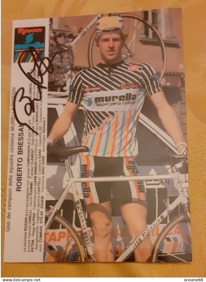 Autographe Roberto Bressan Murella 1984 - Cycling