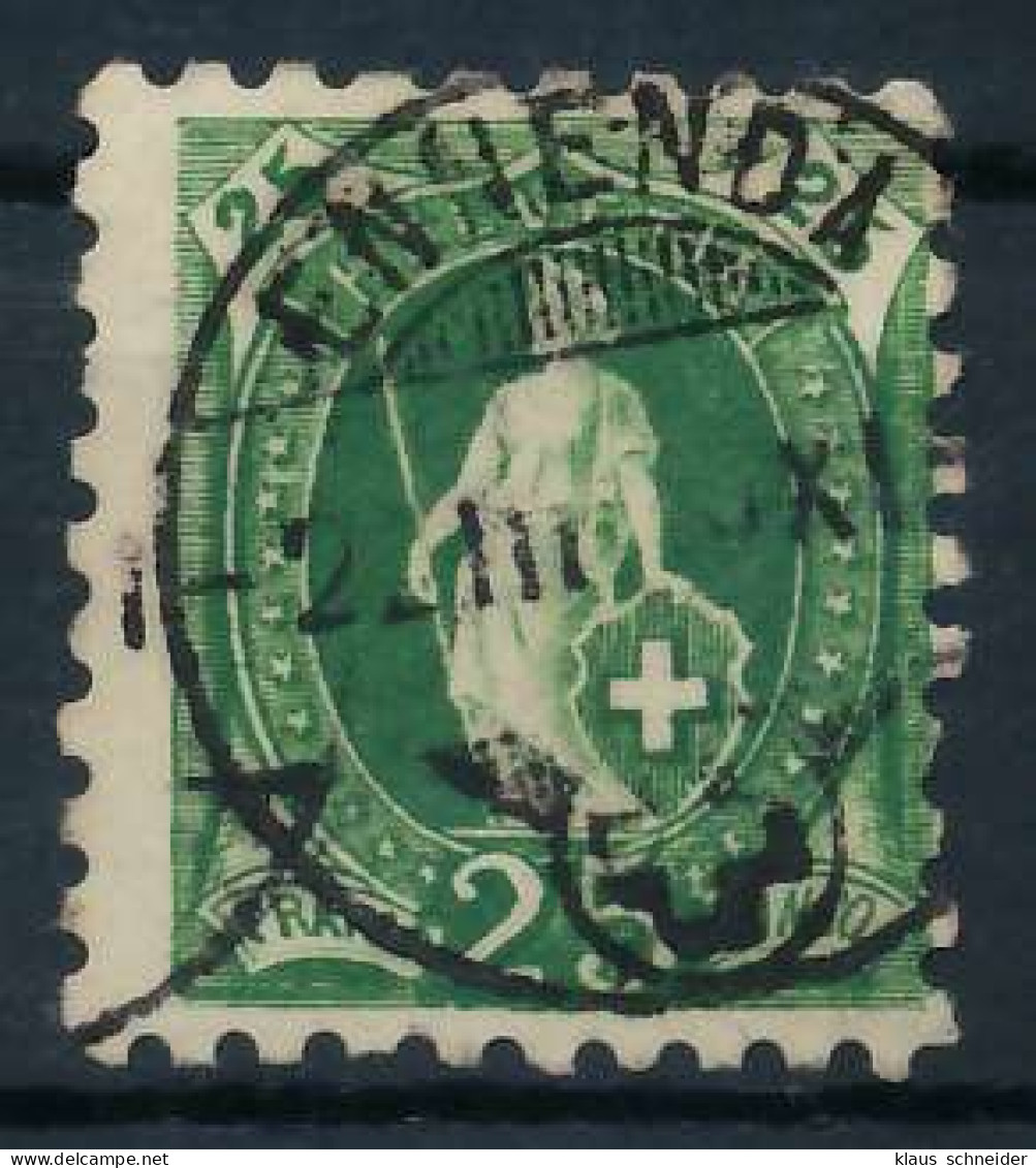 SCHWEIZ STEHENDE HELVETIA Nr 59XB Zentrisch Gestempelt X6AA4CE - Used Stamps