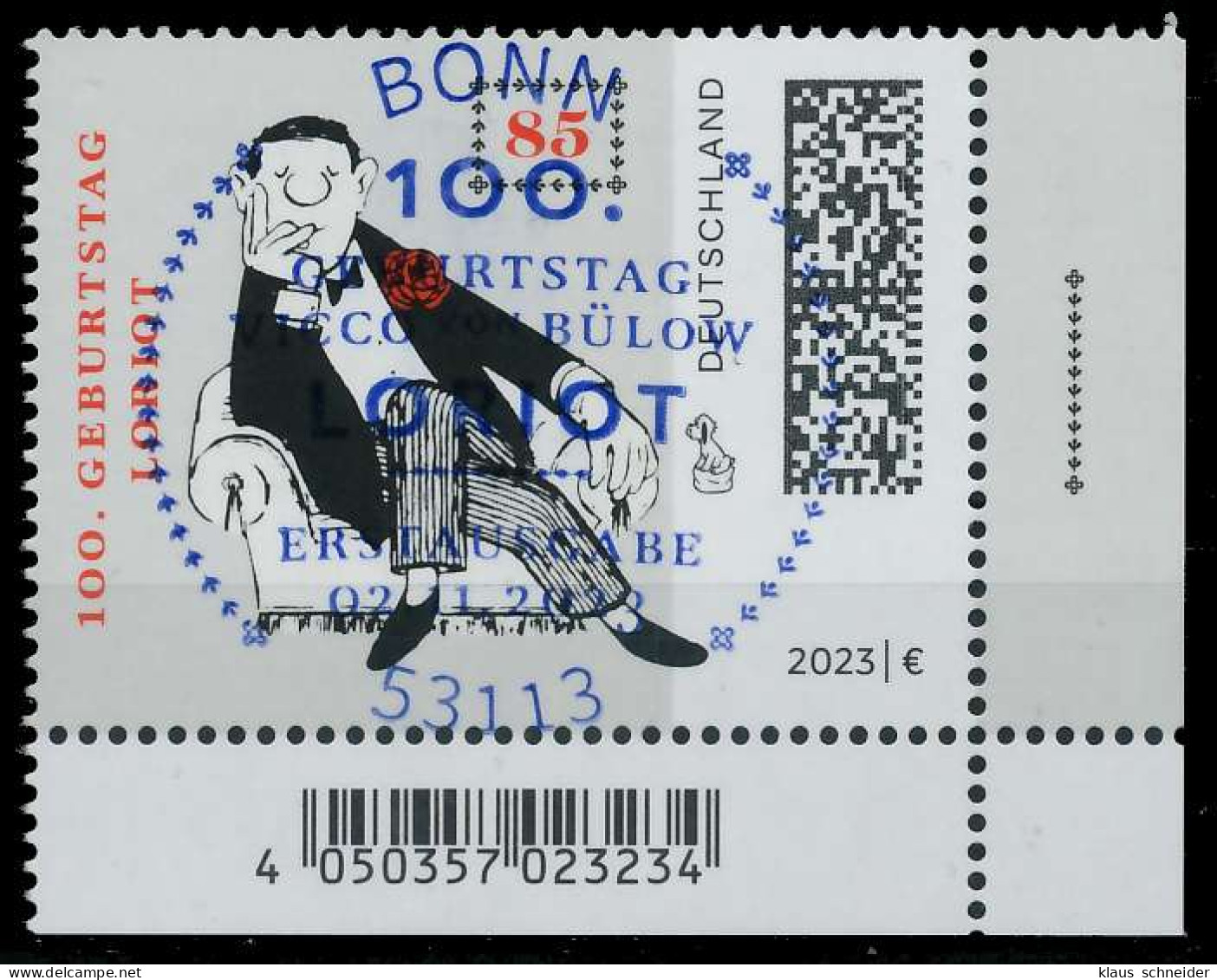 BRD BUND 2023 Nr 3795 ESST Zentrisch Gestempelt ECKE-URE X6C28D6 - Used Stamps
