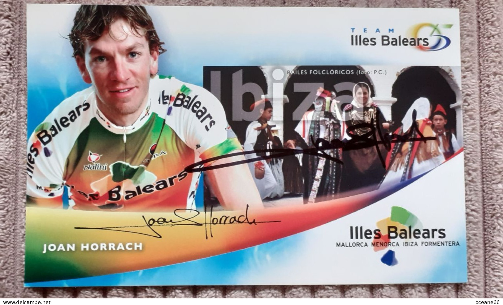 Autographe Original Joan Horrach Illes Balears 2005 - Cyclisme