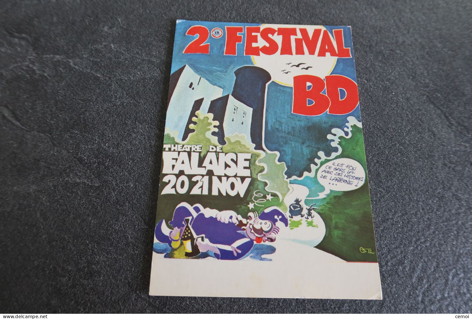 CP - 2ème Festival De BD - Lions Club De FALAISE 20 Et 21 Novembre 1982 - Illust. J. P. David - Cómics