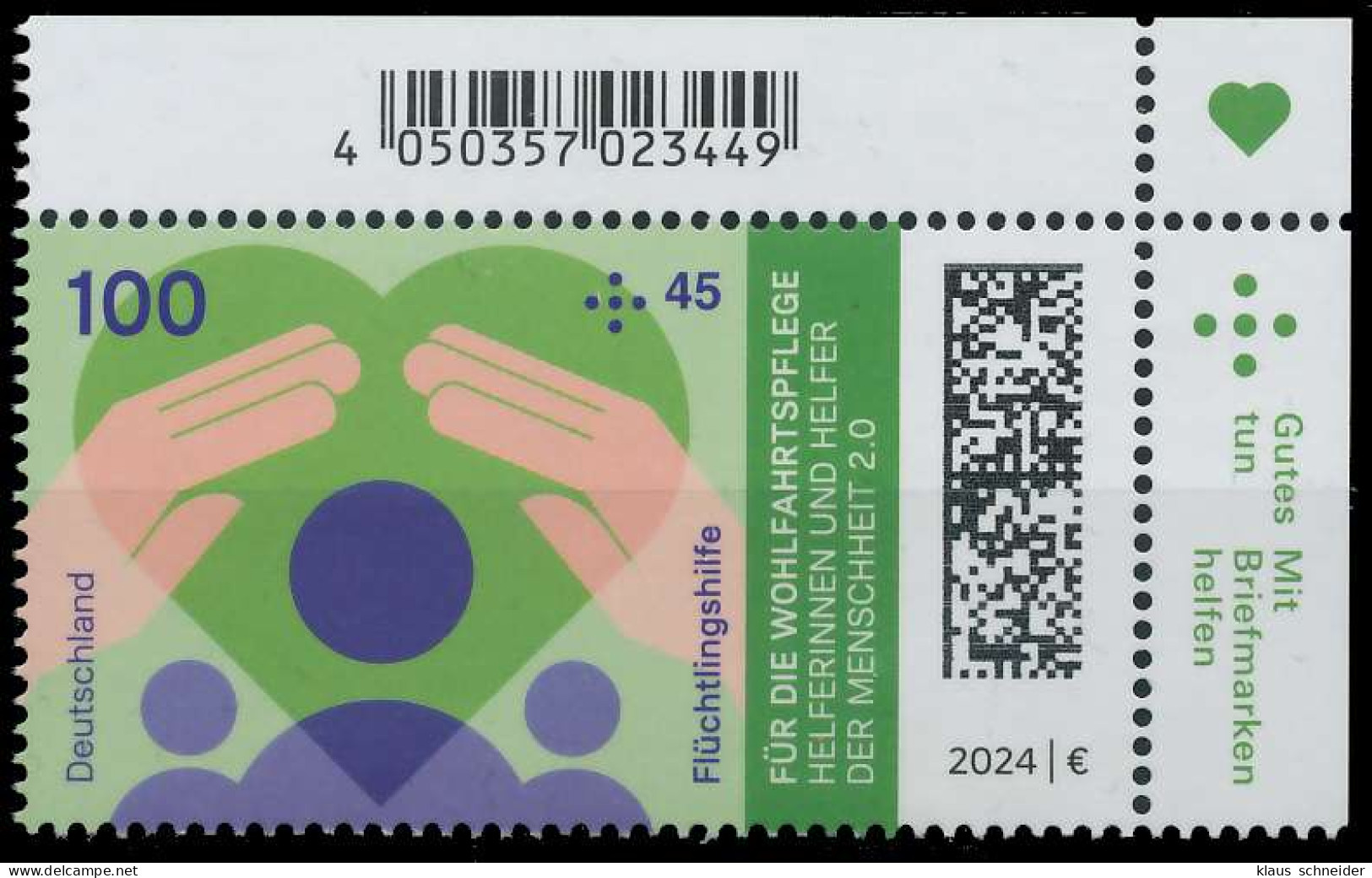 BRD BUND 2024 Nr 3812 Postfrisch ECKE-ORE S37DAF6 - Unused Stamps