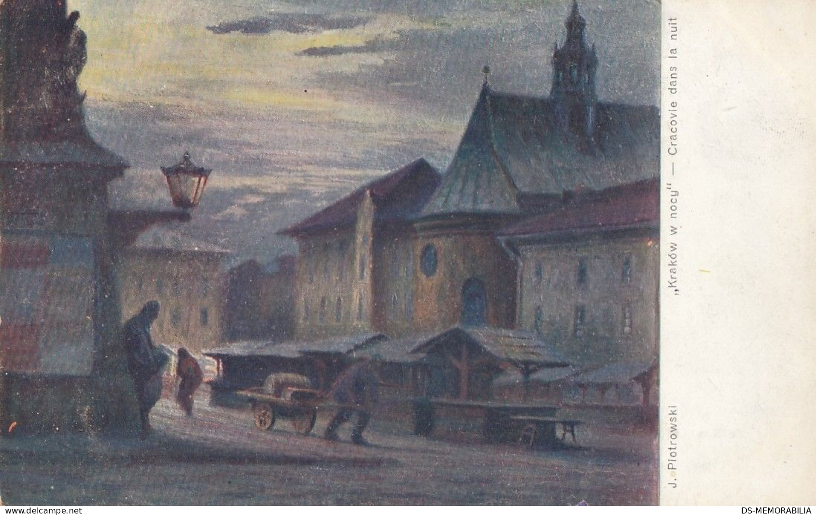 Krakow W Nocy Art Piotrowski 1909 - Poland