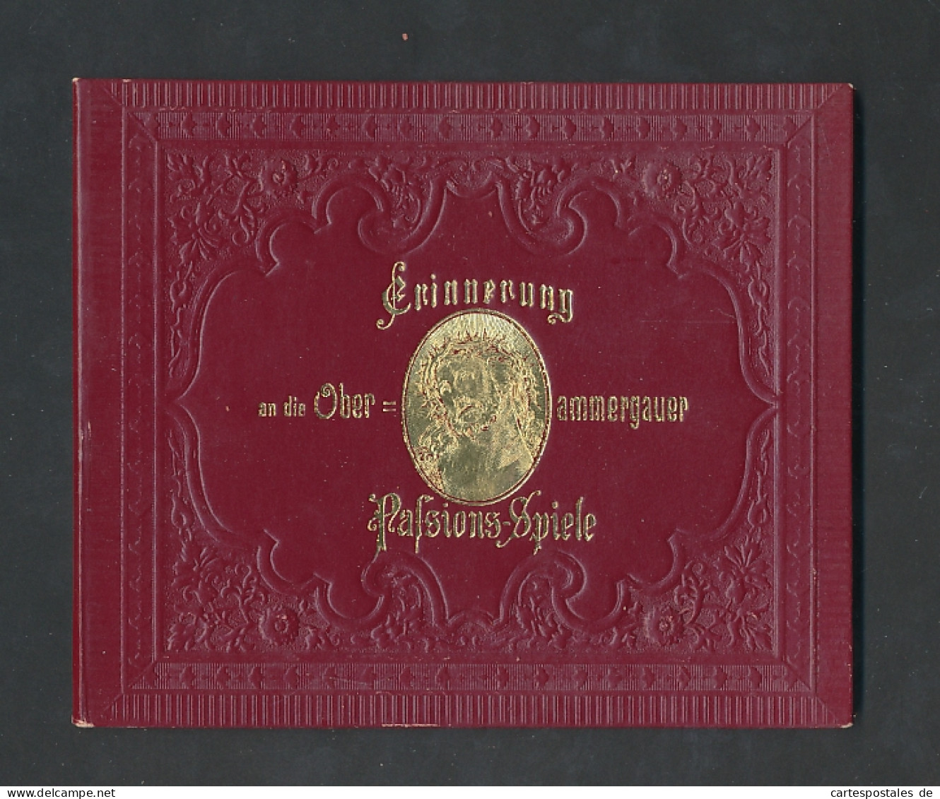 Leporello-Album Oberammergau, Passionsspiele, Kloster Ettal, Szenen Aus Den Spielen, Jesus, Judas, Pilatus  - Litografia