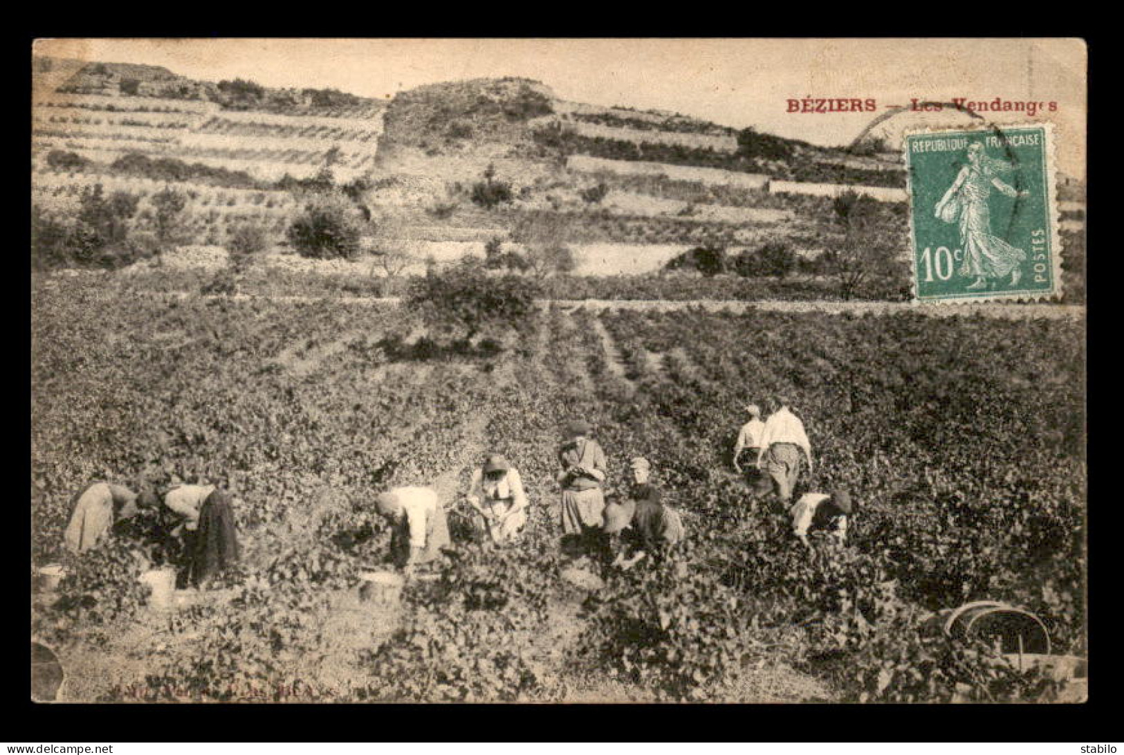 34 - BEZIERS - LES VENDANGES - VOIR ETAT - Beziers