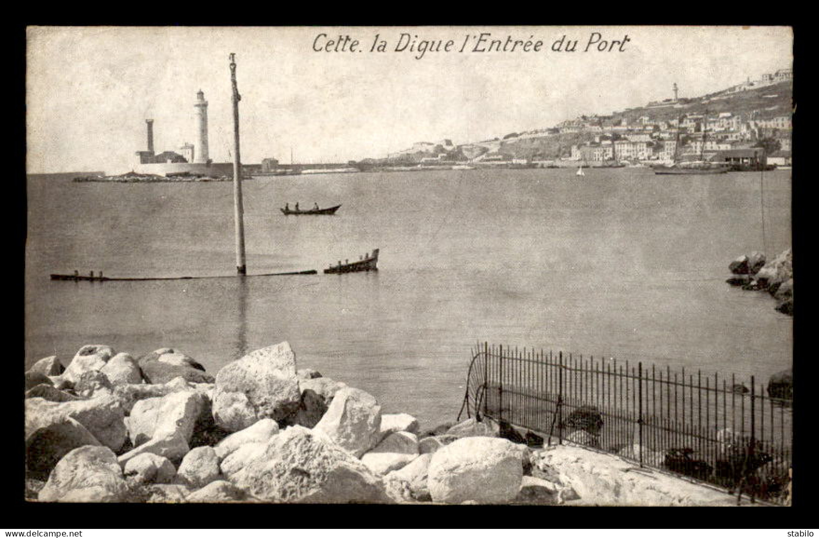 34 - SETE - CETTE - LA DIGUE - L'ENTREE DU PORT - Sete (Cette)