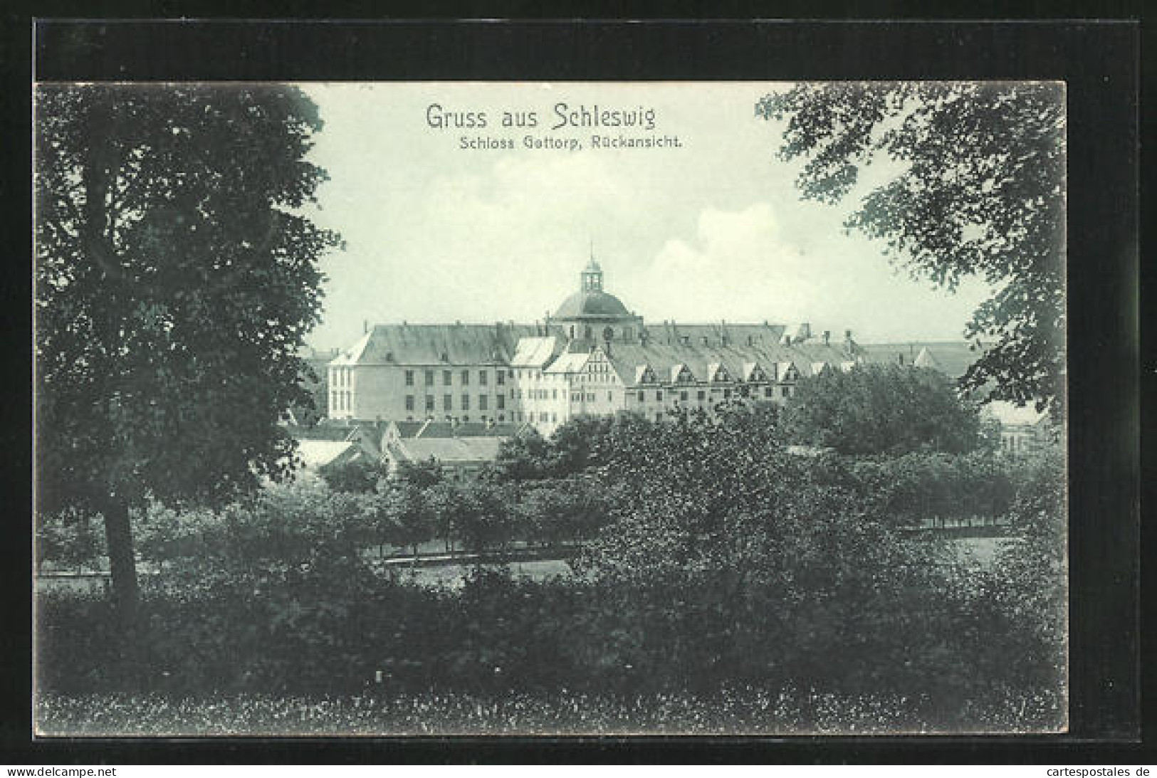 AK Schleswig, Schloss Gottorf, Rückansicht  - Schleswig