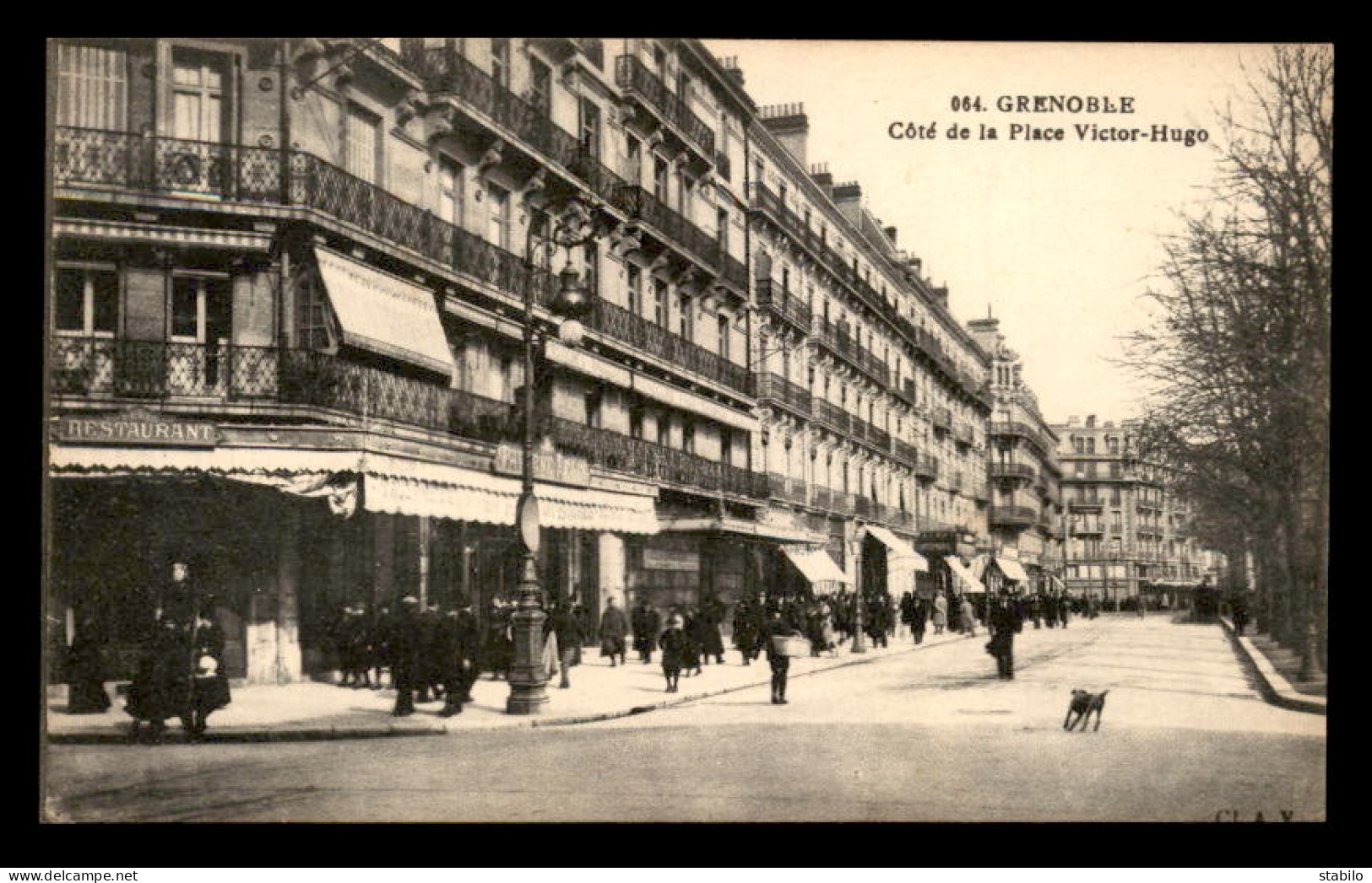 38 - GRENOBLE - COTE DE LA PLACE VICTOR HUGO - Grenoble