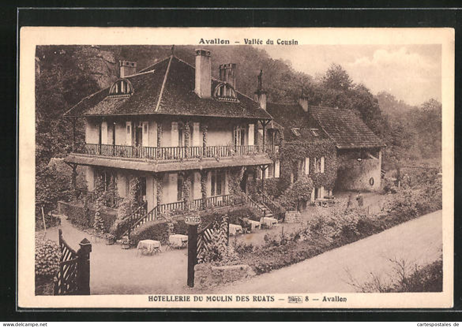 CPA Avallon, Vallee Du Cousin, Hotellerie Du Moulin Des Ruats  - Avallon
