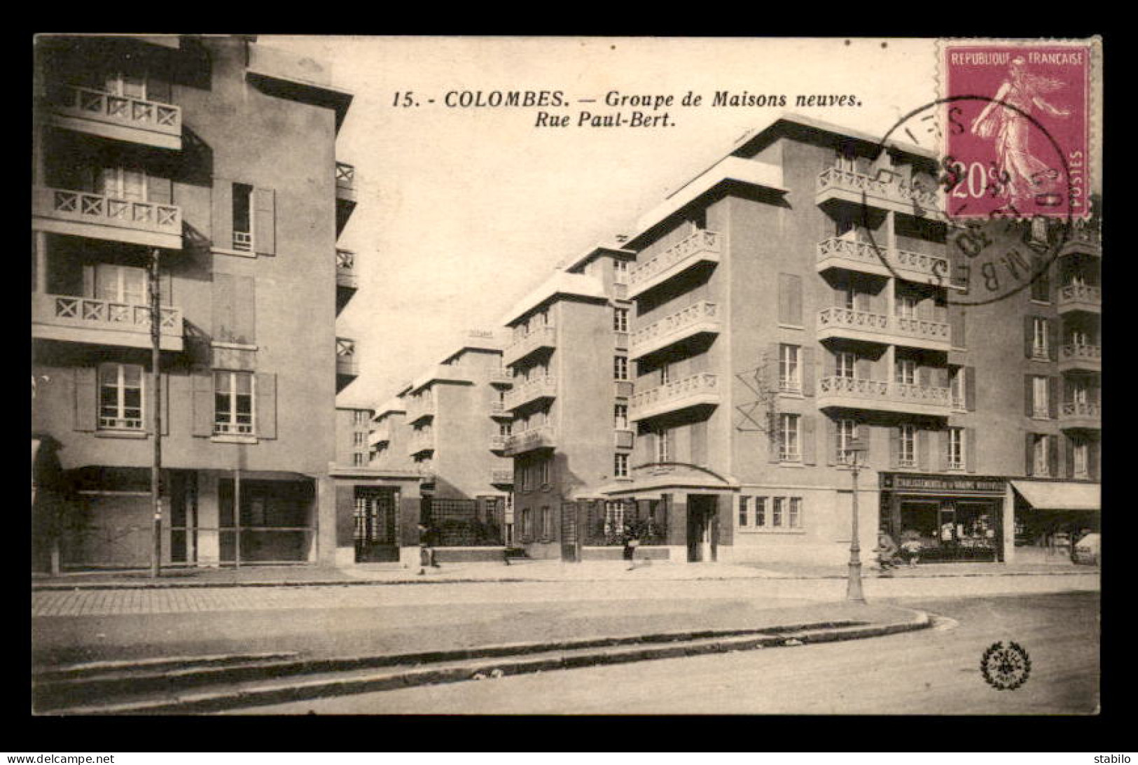 92 - COLOMBES - GROUPE DE MAISONS NEUVES RUE PAUL BERT - Colombes